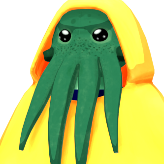 3D render of a little octopus boy.