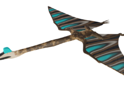 Blender, 2023 3D render of a quetzalcoatlus.